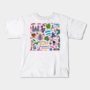 Honduran doodles Kids T-Shirt